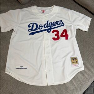 Mitchell & Ness Cooperstown Authentic Dodgers Jersey 
#34 Fernando Valenzuela